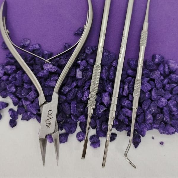 kit 4 piezas uñas encarnadas