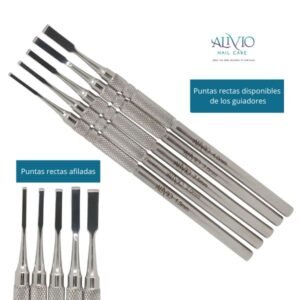 guiador para uñas encarnadas, tipos de puntas y mangos