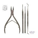 kit de instrumentos podologicos para cortar y eliminar uñas encarnadas
