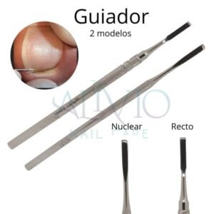 Guiador para uñas encarnadas utilizado para dirigir el corte recto en la uña y aliviar la presión sobre el canal lateral