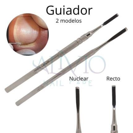 Guiador para uñas encarnadas utilizado para dirigir el corte recto en la uña y aliviar la presión sobre el canal lateral